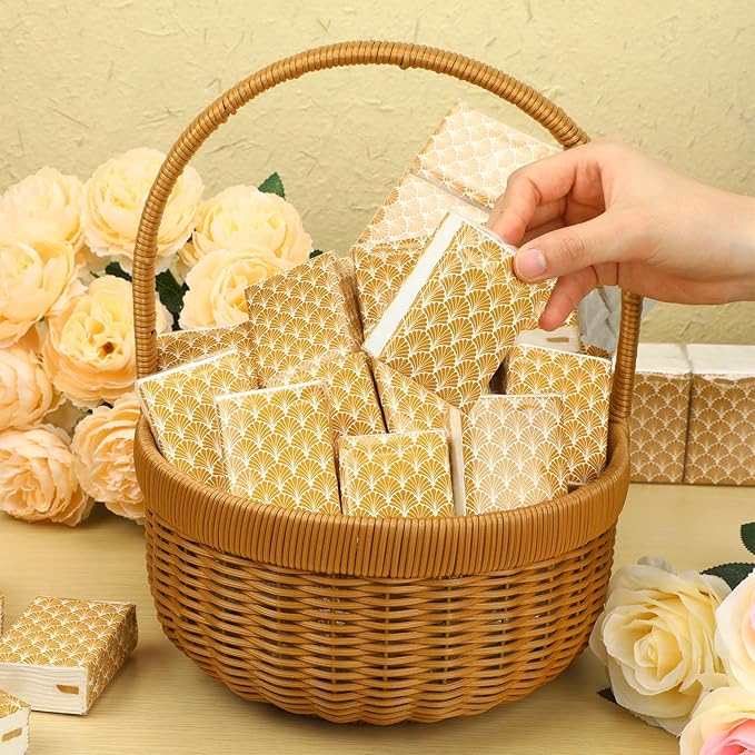 50 Pack Vintage Pocket Tissues Travel Packs Bulk 500 Sheet Small Tissues Pocket Packs Party Favors 3 Ply Mini Travel Size Individual for Allergy Camping