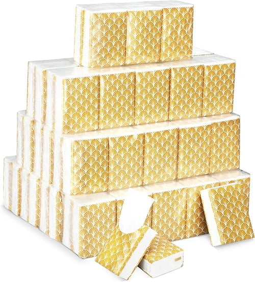 100 Pack Pocket Tissues Travel Packs Bulk 1000 Sheet Mini Tissues Bulk 3 Ply Small Travel Size Paper Individual Pocket Size (Polka Dot)